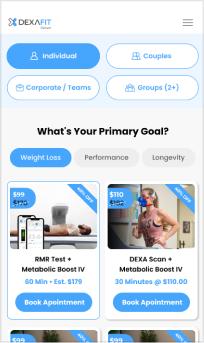 DexaFit Denver mobile preview