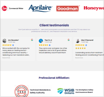 Markham Heating & Air Conditioning tablet preview